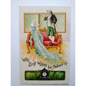 Halloween Postcard Gottschalk Dreyfuss & Davis Series 2040 Victorian Vintage